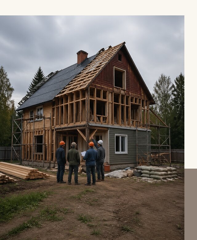 Реконструкция дачного дома в Ачинске под ключ с проектом