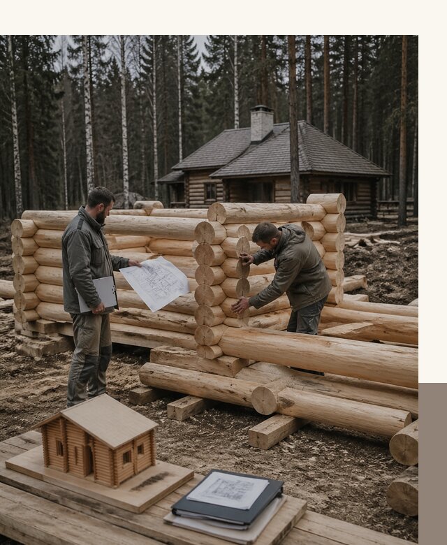 Проектирование и строительство домов из бревна в Ачинске