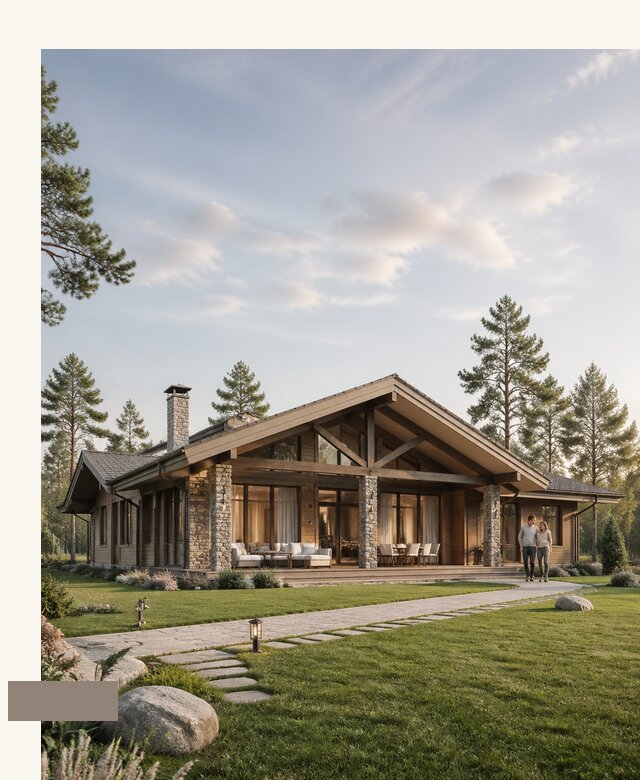 Проект одноэтажного дома шале в Ачинске по цене 65845 р. | А3дПро-Чнс